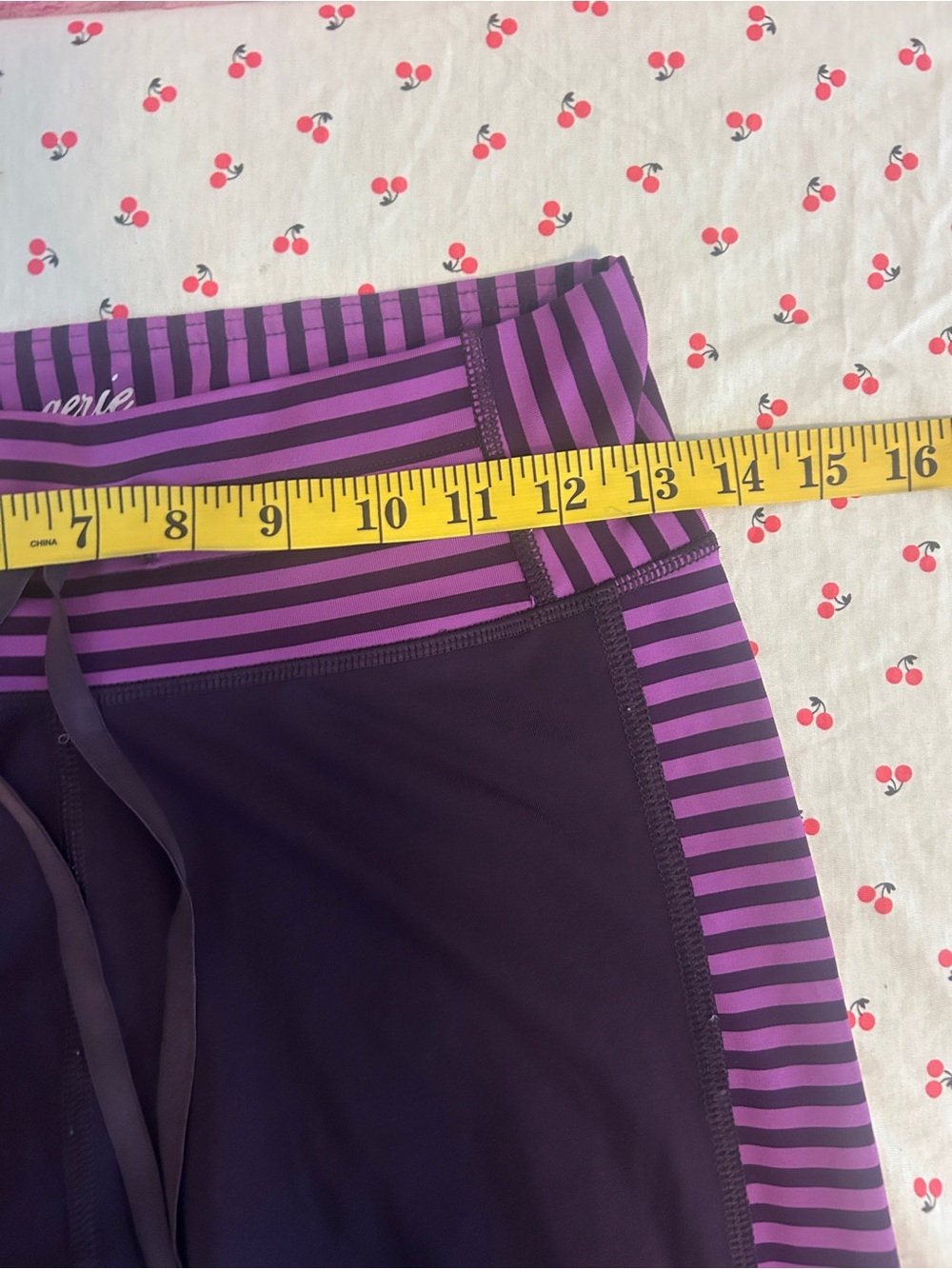 Aerie Skinny Purple Stripe Athletic Joggers Size Small Active Lounge Pants - Picture 7 of 8